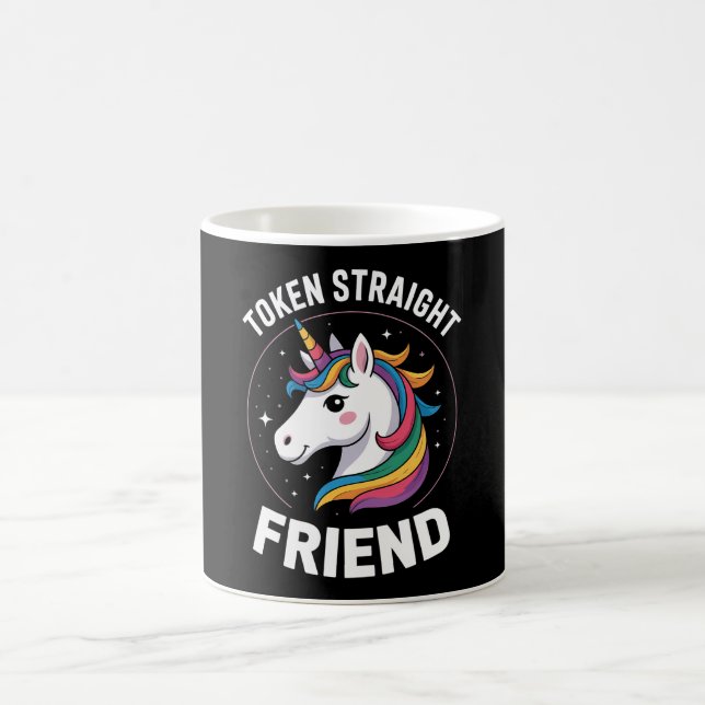 Taza De Café Aliado del Orgullo LGBTQ Gay de Unicorn (Centro)