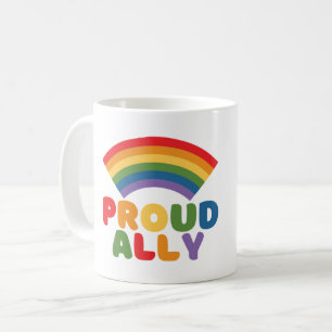 TAZA DE CAFÉ ALIADO ORGULLOSO - ORGULLO LGBTQ