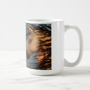 Taza De Café Aliados - Caballo y mujer - Clásico Mug
