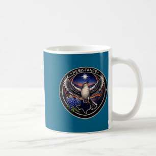 Taza De Café Alianza de pájaros rebeldes de Texas Tx Arte