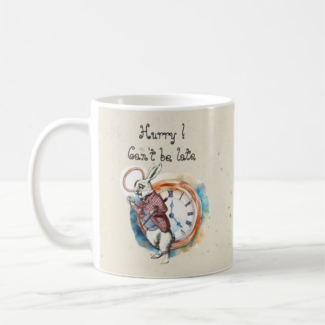 Taza De Café Alice - Conejo Blanco 1865 (Izquierda)