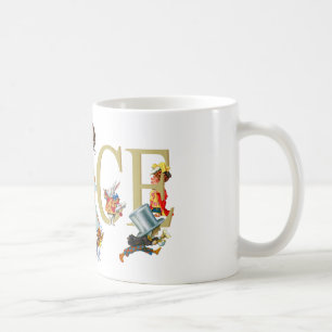 TAZA DE CAFÉ ALICE EN WONDERLAND Y AMIGOS