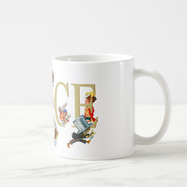 TAZA DE CAFÉ ALICE EN WONDERLAND Y AMIGOS (Derecha)