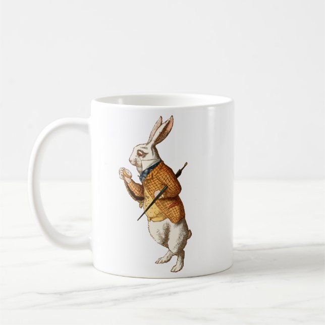 Taza De Café   Alice in Wonderland - White Rabbit (Izquierda)