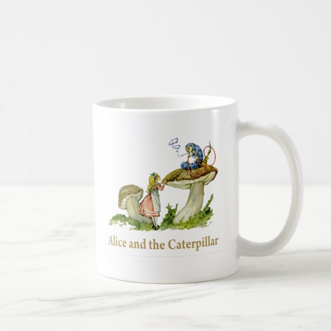 Taza De Café Alice y la oruga (Derecha)