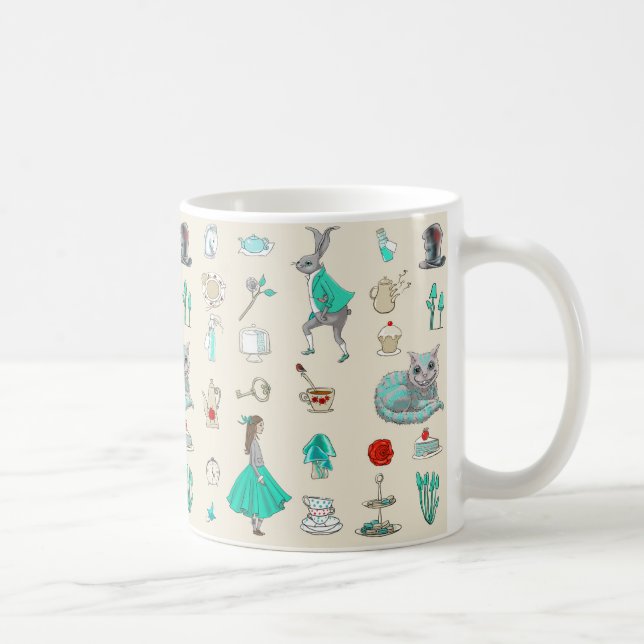 Taza De Café Alicia en el país de las maravillas (Derecha)
