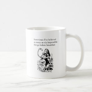 Taza De Café Alicia en el país de las maravillas, "Seis cosas 