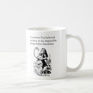Taza De Café Alicia en el país de las maravillas, "Seis cosas i