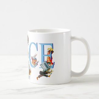 Taza De Café Alicia en el país de las maravillas y amigos