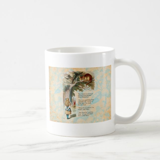 Taza De Café Alicia en la Marea del Gato Cheshire (Derecha)