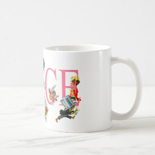 TAZA DE CAFÉ ALICIA Y AMIGOS DEL PAÍS DE LAS MARAVILLAS