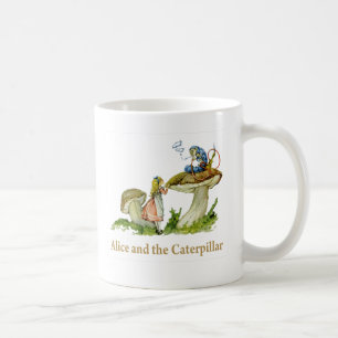 Taza De Café Alicia y Caterpillar