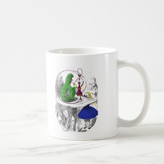 Taza De Café Alicia y Caterpillar (Derecha)