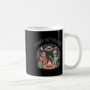 Taza De Café Alien C. Campamento Gratuito Campestre Bigfoot de