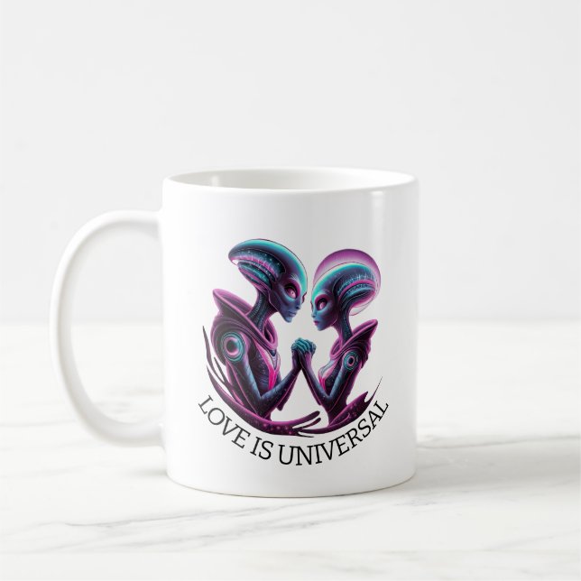 Taza De Café Alien Couple (Izquierda)