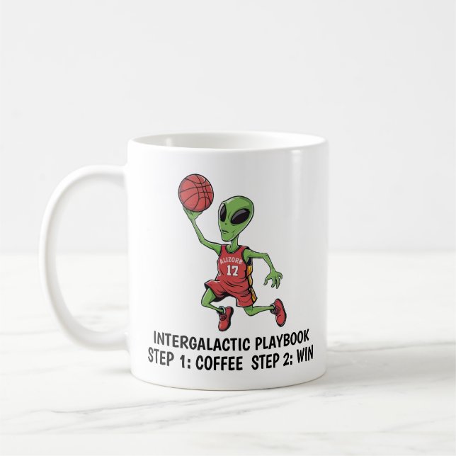 Taza De Café Alien de baloncesto (Izquierda)