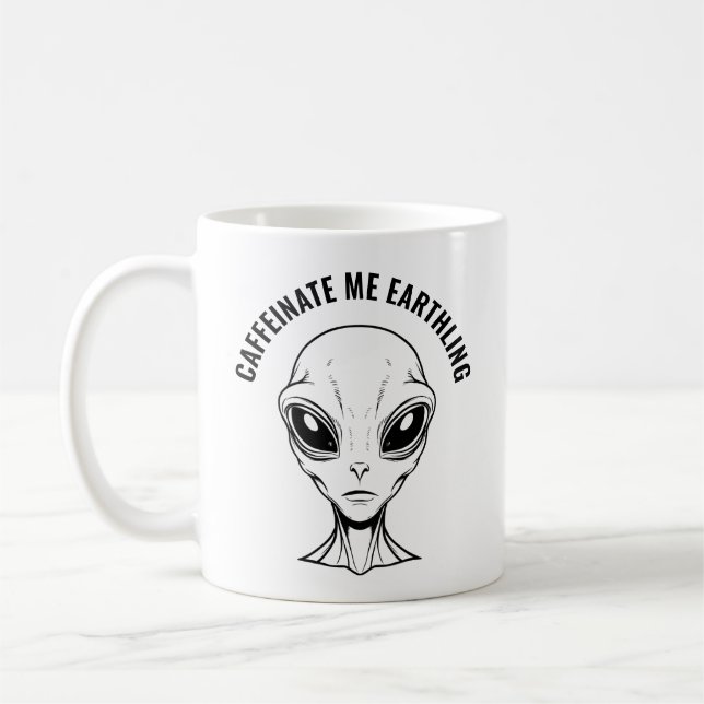 Taza De Café Alien Face (Izquierda)