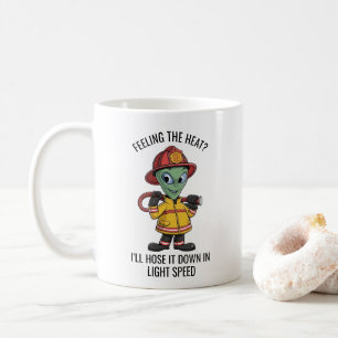 Taza De Café Alien Firefighter