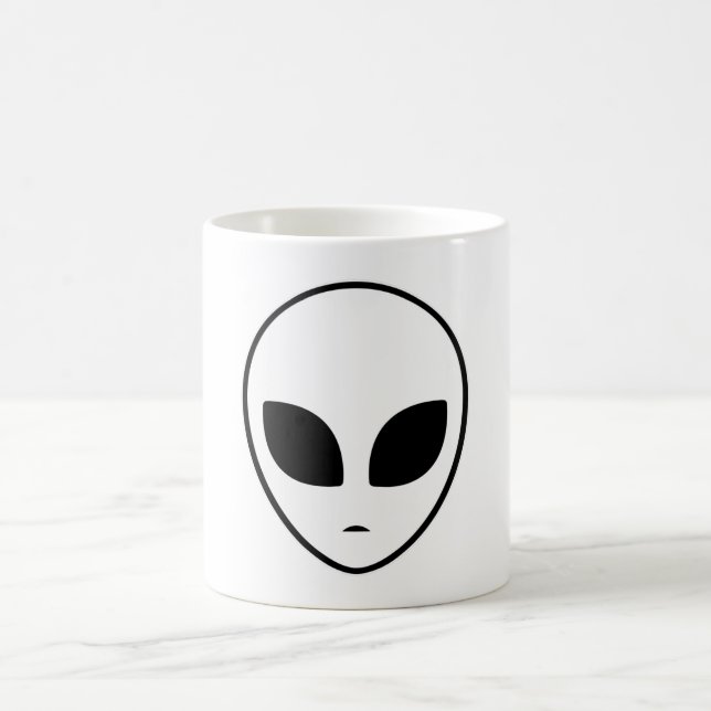 Taza De Café Alien Head Ufo Aliens Space Area 51 Gift Idea (Centro)
