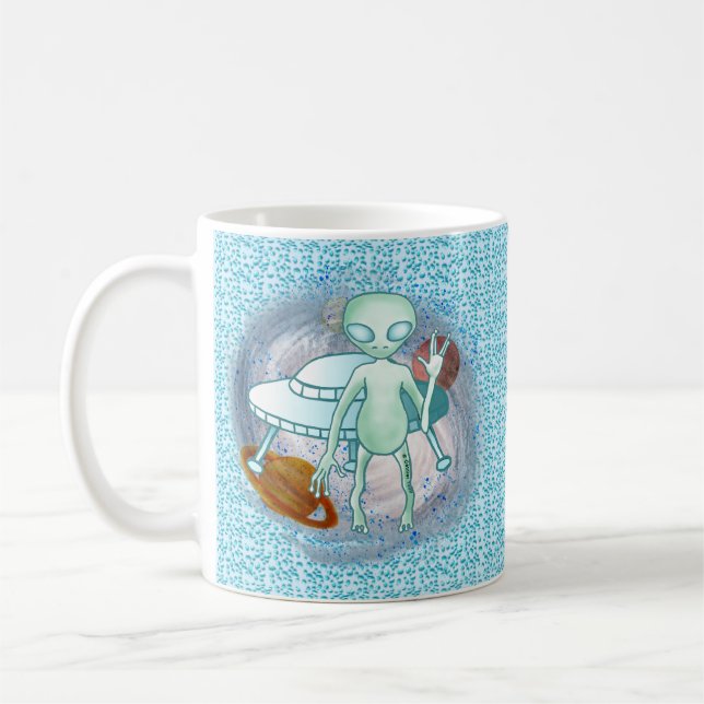 Taza De Café Alien Invader Mug (Izquierda)
