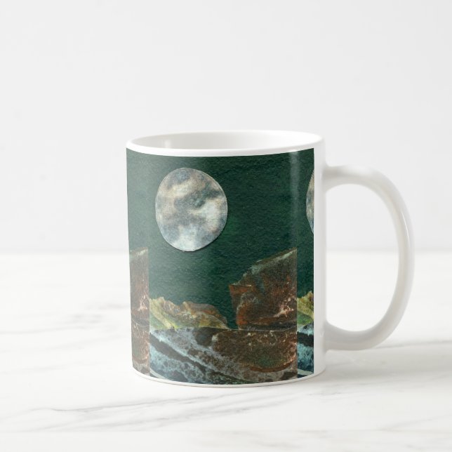 Taza De Café Alien Moon #5 Mug (Derecha)