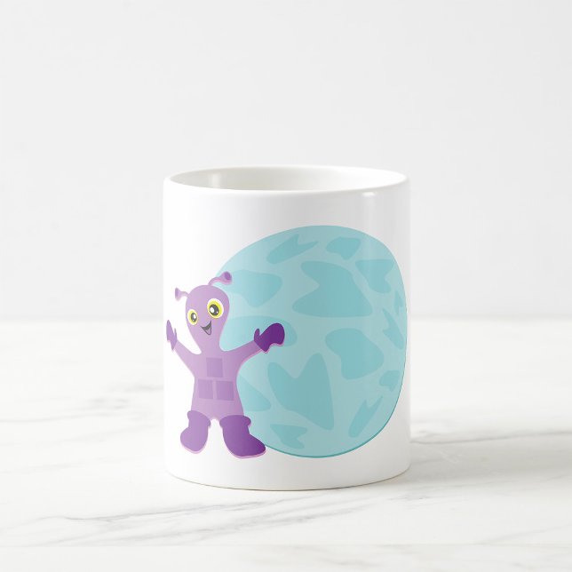 Taza De Café Alien púrpura (Subido por el creador)