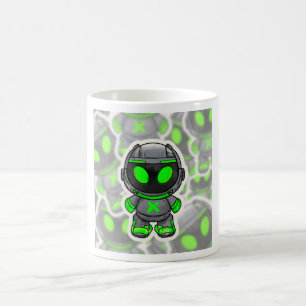 Taza De Café Alien Robótico