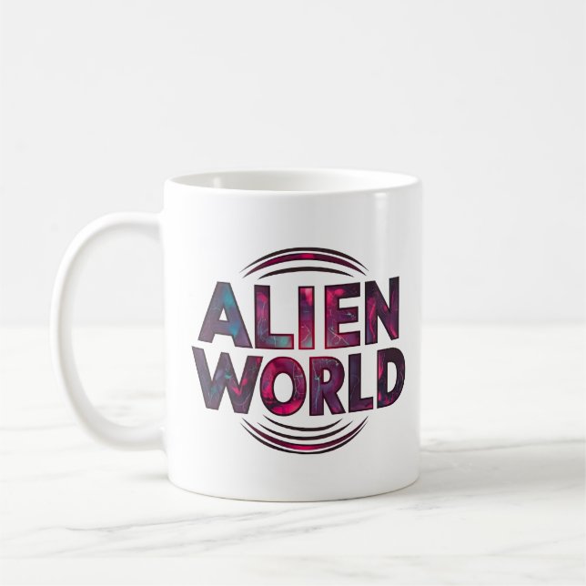 Taza De Café Alien World (Izquierda)
