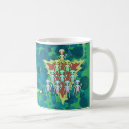 Taza De Café Alienígena del Triángulo Verde