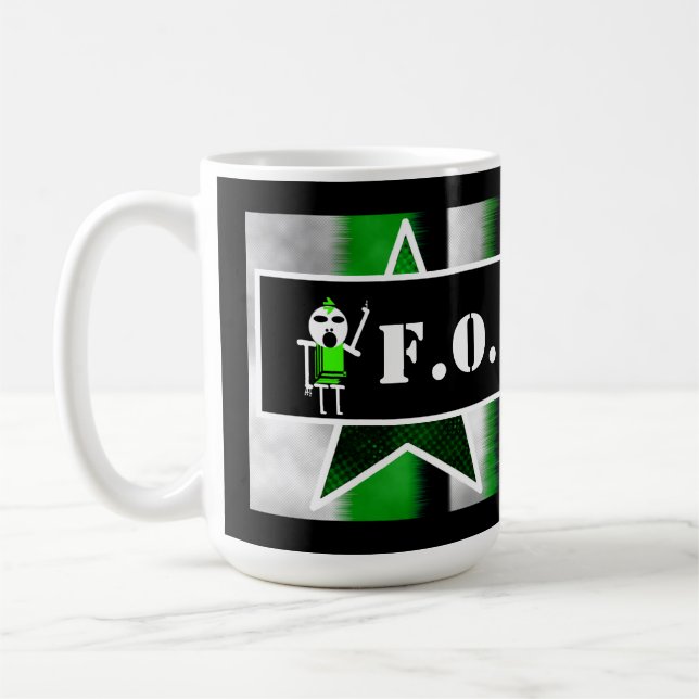 Taza De Café Alienígena Enojado [ SKULLien ]  (Izquierda)