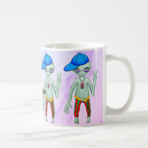 Taza De Café Alienígena Punk