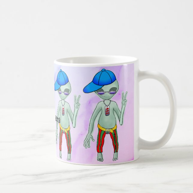 Taza De Café Alienígena Punk (Derecha)