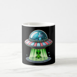 Taza De Café Alienígena que secuestra vacas