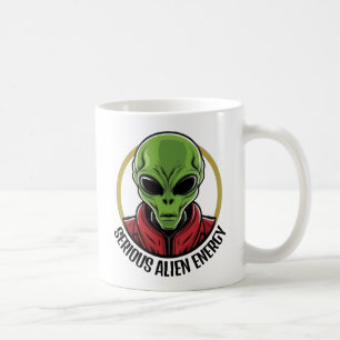 Taza De Café Alienígena Verde
