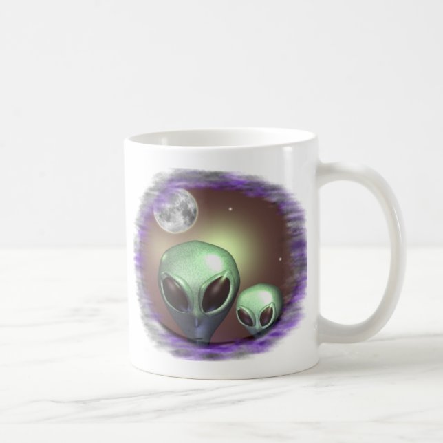 Taza De Café Aliens grays (Derecha)