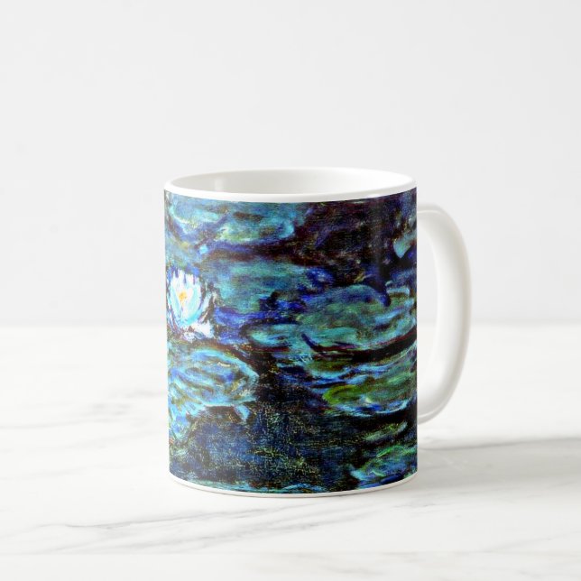 Taza De Café Alilides de agua azul de Monet (Anverso derecho)