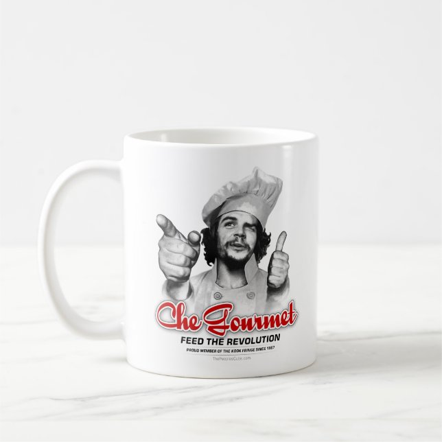 Taza De Café Alimentación gastrónoma de Che la revolución - (Izquierda)