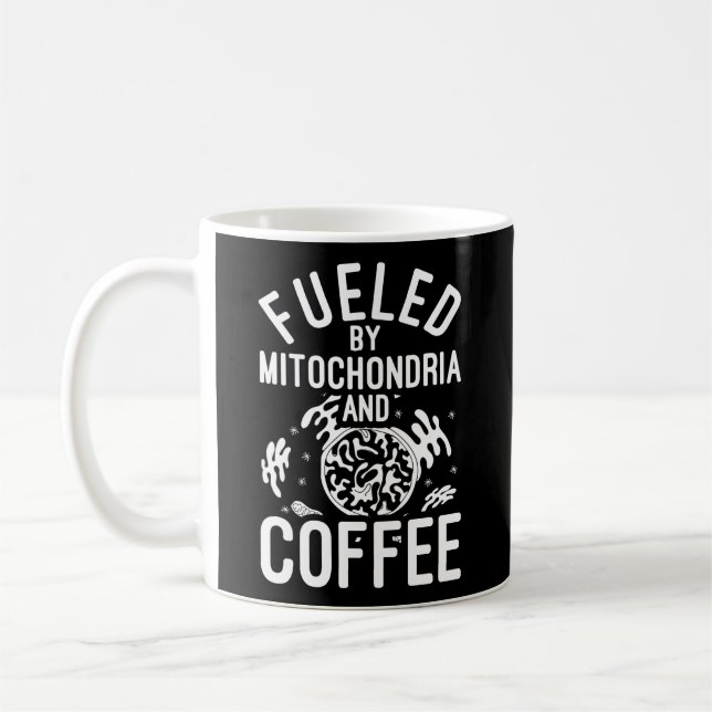 Taza De Café Alimentado Por Biolog, Mitochondria Y Científico D (Izquierda)