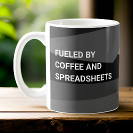 Taza De Café Alimentado por café y hojas de cálculo - Geométric