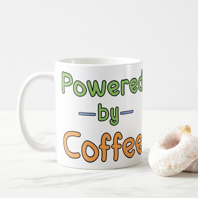 Taza De Café Alimentado por el café (Con donut)