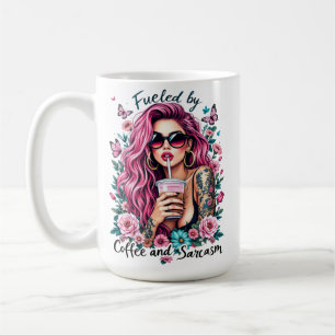 Taza De Café Alimentado por el café y el sarcasmo