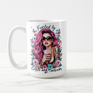 Taza De Café Alimentado por el café y el sarcasmo