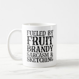 Taza De Café Alimentado Por El Sarcasmo Y El Esbozo De Brandy F