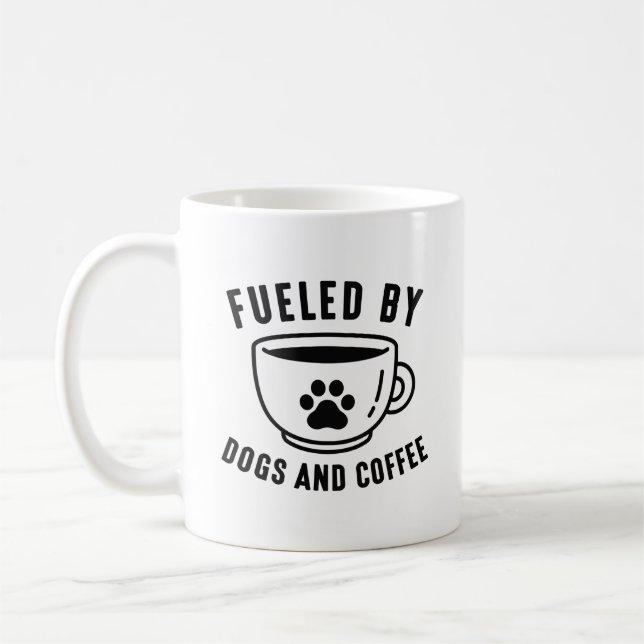 Taza De Café Alimentado Por Perros Y Café (Izquierda)