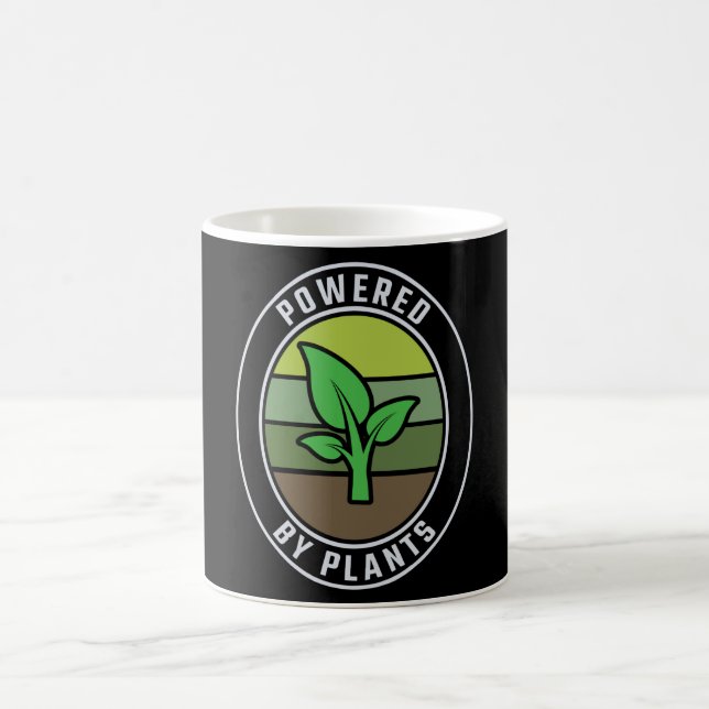 Taza De Café Alimentado por plantas Vegetarianas (Centro)