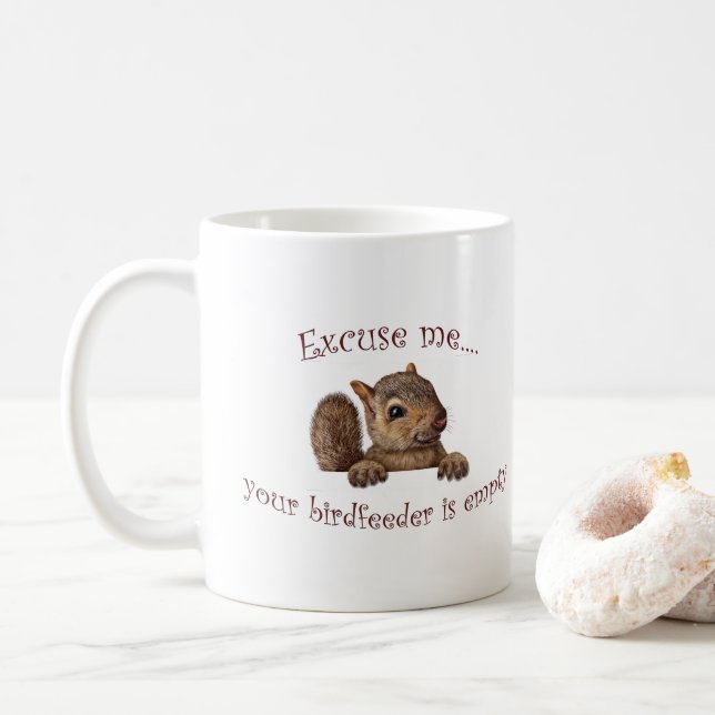 Taza De Café Alimentador de aves vacío (Con donut)