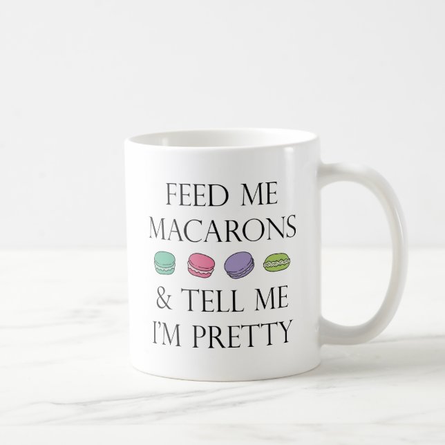 Taza De Café Alimentarme macarones (Derecha)