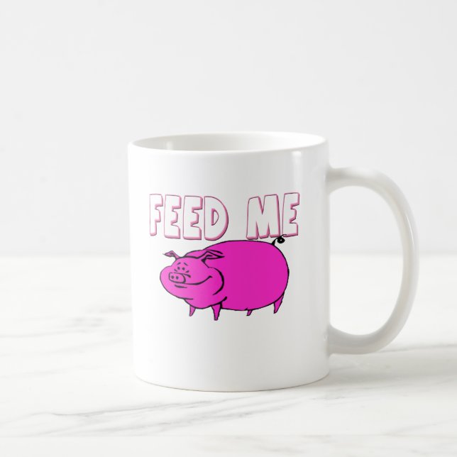 TAZA DE CAFÉ ALIMÉNTEME EL CERDO (Derecha)