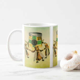 Taza De Café Alimento Antiguo, Tarro de Abejas Orgánicas Bailan