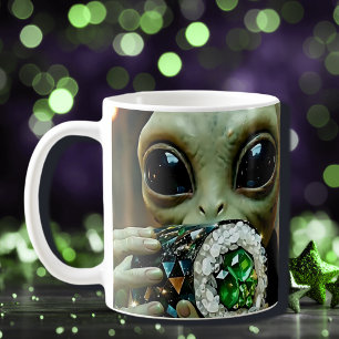 Taza De Café Alimento cristalino y alienígena extraterrestre
